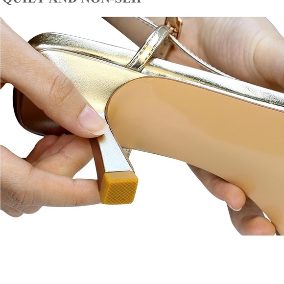 Gold Strappy Heeled Sandals • Metallic Open Toe • Elegant Party Heels - Picture 6 of 13